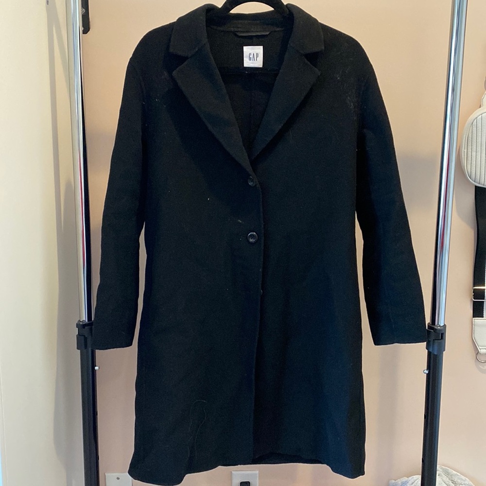 Wool Blend Car Coat